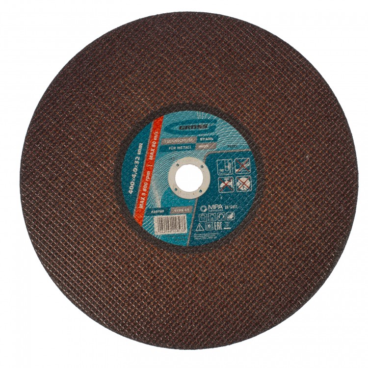 Круг отрезной по металлу, 400 x 4.0 x 32 мм Gross (74395)