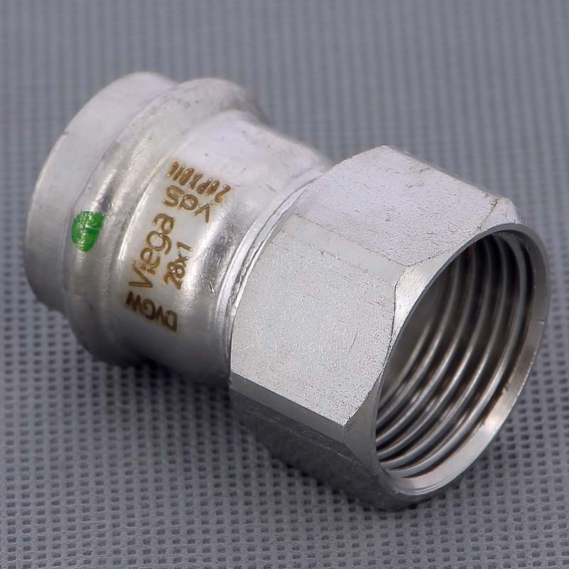 Муфта пресс-В 28х1" нержавеющая сталь Sanpress Inox VIEGA