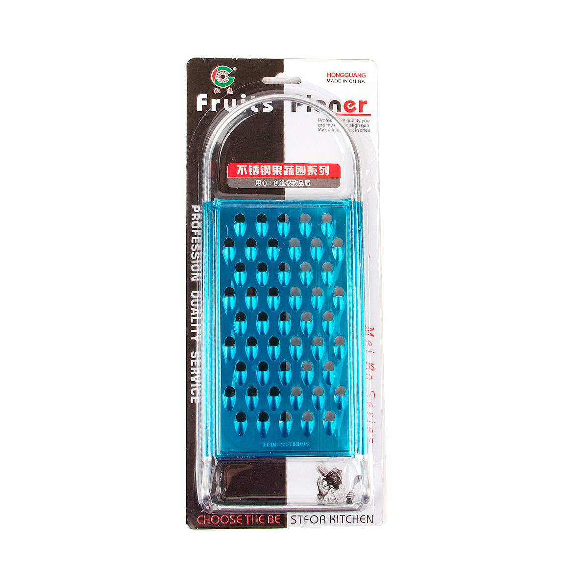 Терка нержав. крупная 1-сторонняя 29 см (1/24/192) "hongguang" 9903129