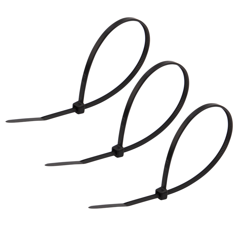 Хомуты нейлон 3,6 х 200 мм (набор 500 шт.), черные (1/40) "rexant" 07-0201-05