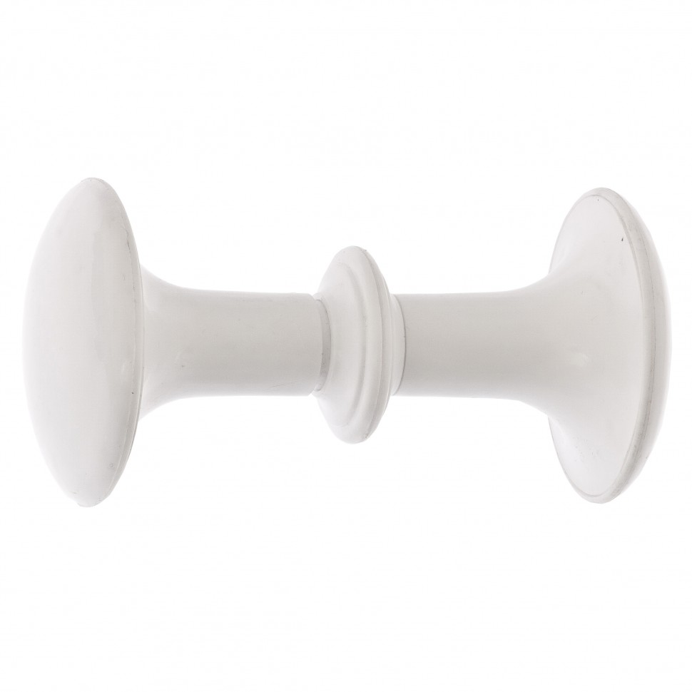 Ручка-кнопка РК1 пласт, белая, 5 шт, (Металлист) (91587)