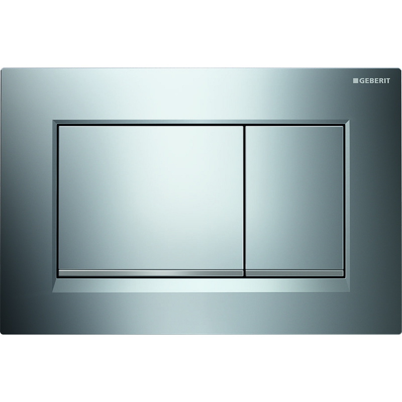 Кнопка смыва Geberit Sigma30 хром, матовый хром