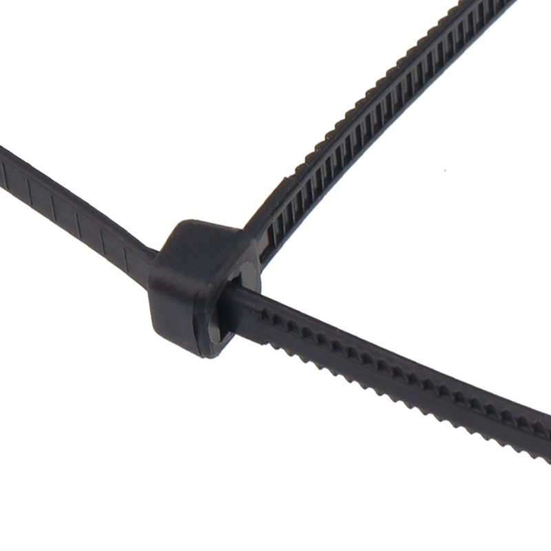 Хомуты нейлон, тройной замок 7,6 х 400 мм (набор 100 шт.), черные (1/5/25) "rexant" 67-0401-8