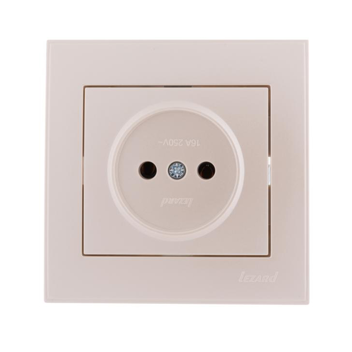Розетка "rain" 1 местн. (керамика) жемчужно-белый металлик (1/10/120) "lezard" 703-3030-121