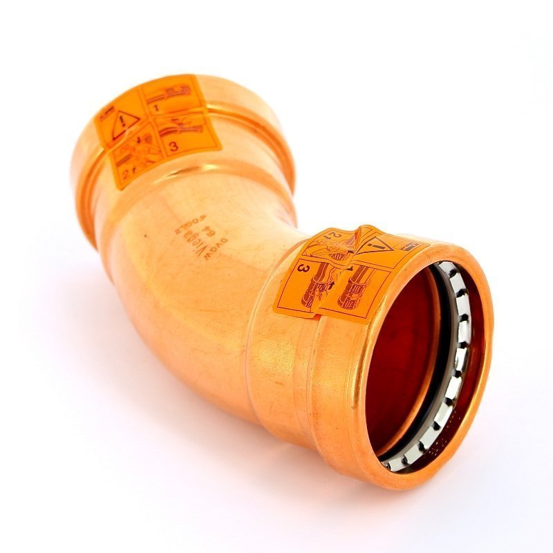 Угол 45° пресс медный Profipress VIEGA 64