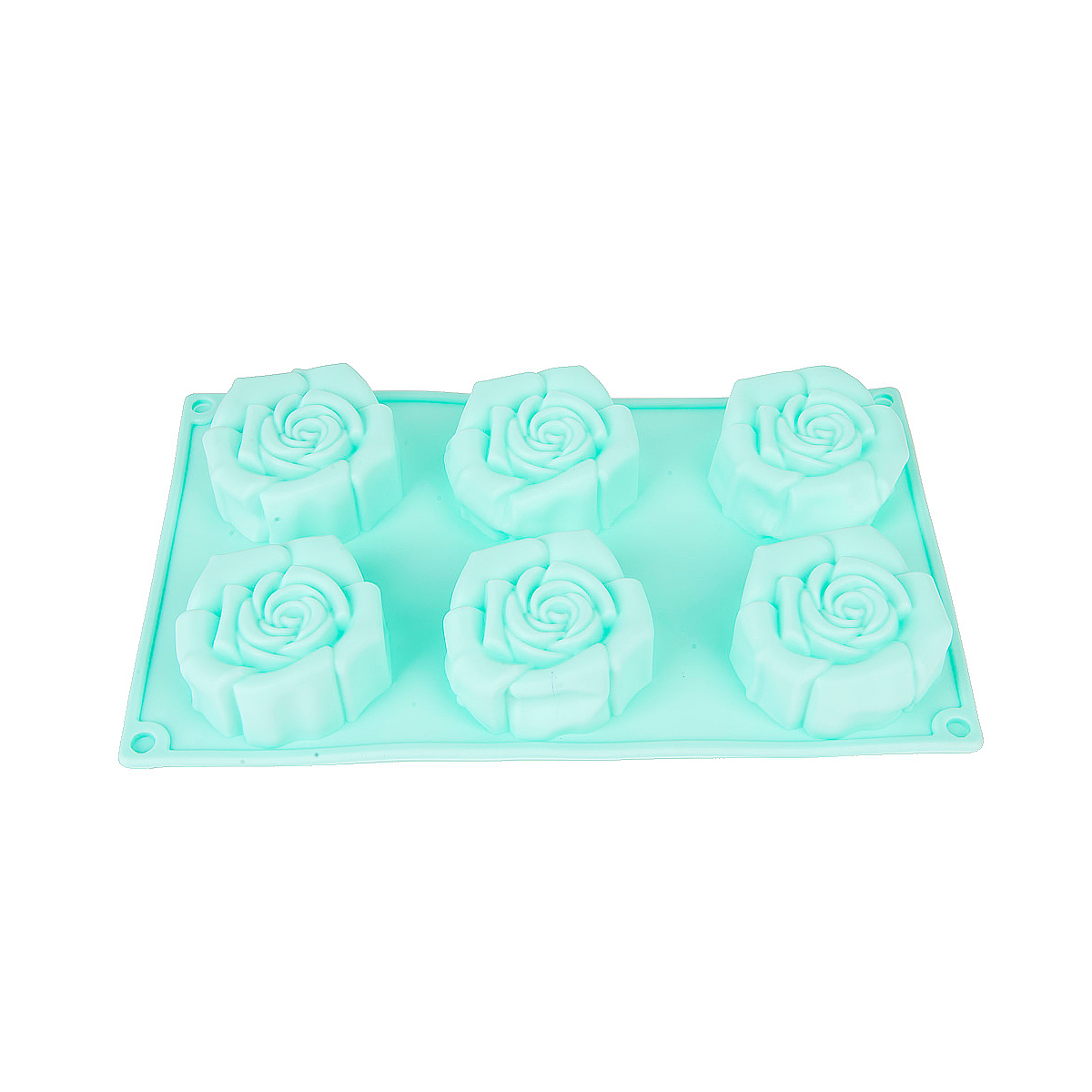 Форма для выпечки силикон. "роза" 6 ячеек d=7 см, 28,5*17*4 см (1/144) "nouvelle daily" 9902611