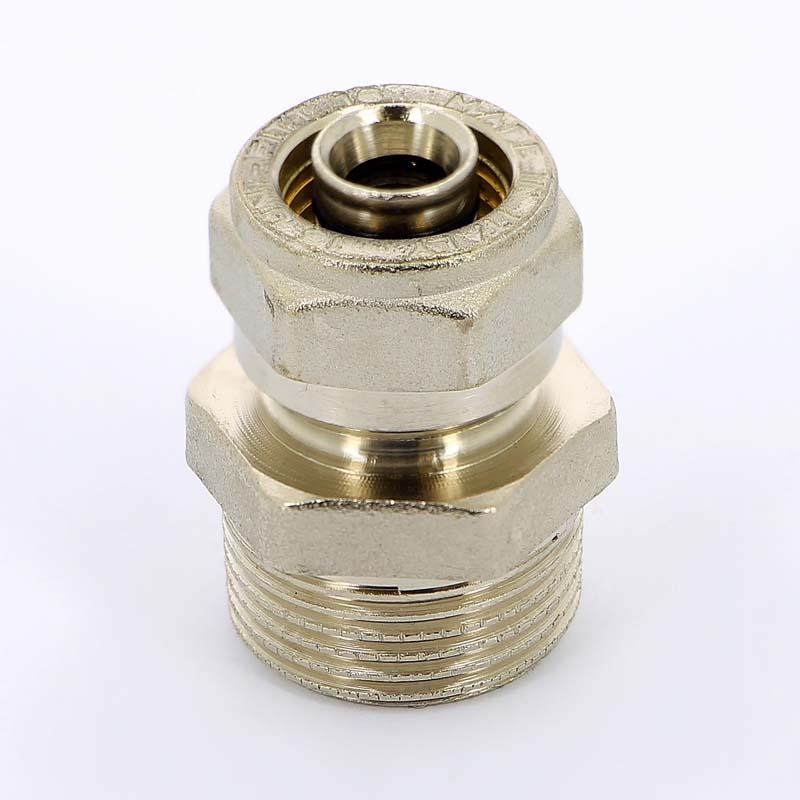 Обжимная муфта НР 16 х 3/4" UNI-FITT для металлопласта