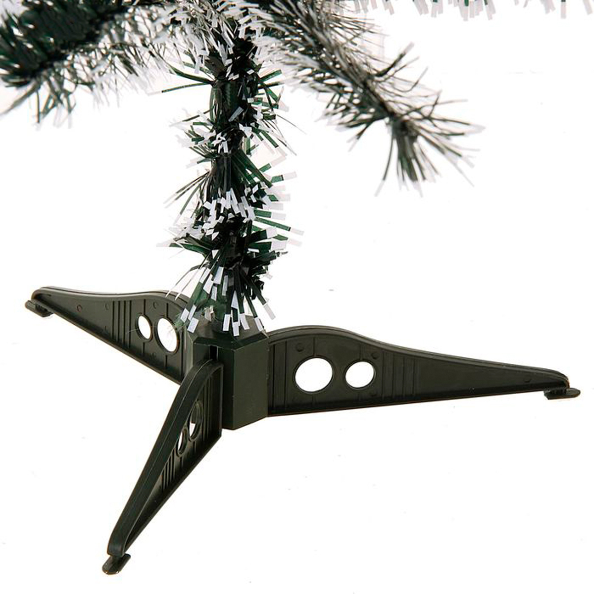 Ель декор. "радуга" 90 см, 90 веток (зеленая с белым) "зимнее волшебство" 703630