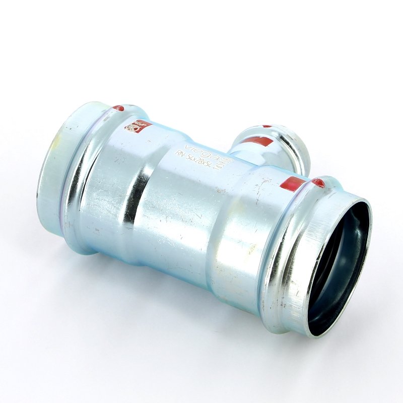 Тройник пресс 54x28x54 оцинкованная сталь Prestabo VIEGA