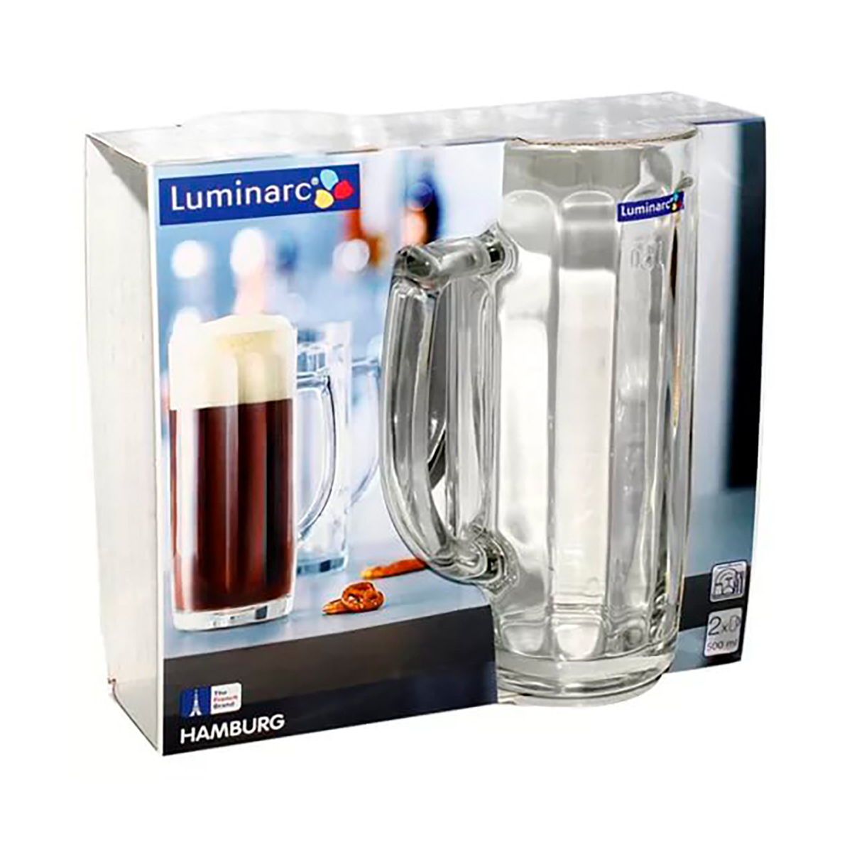 Кружка для пива "hamburg" 500 мл (набор 2 шт.) (1/6) "luminarc"