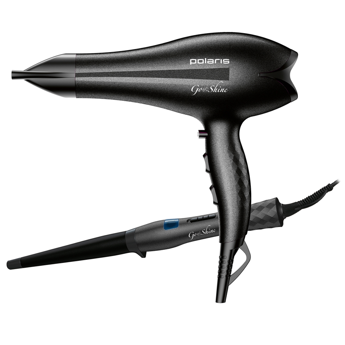 Набор для укладки волос (фен, щипцы) phd 2477aci (1/6) "polaris"