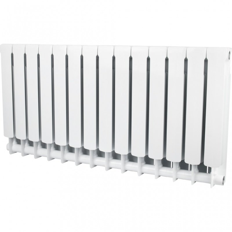 Радиатор STOUT Space 500 мм 14 секций, биметал. (боковое подключение) на 25,9 кв.м.