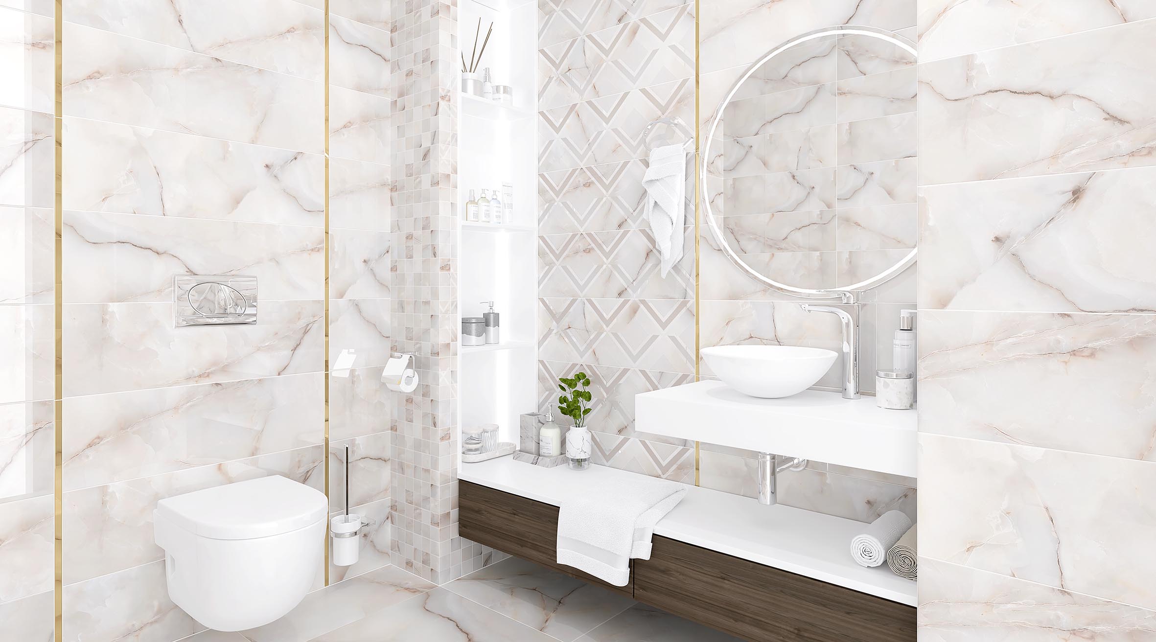 Lumis бежевый 25x75