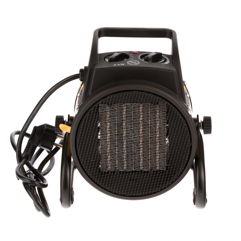 Тепловая пушка, керамический нагреватель (тепловентилятор) DHC 2-100, 230 В, 0.025/1/2 кВт Denzel (96429)