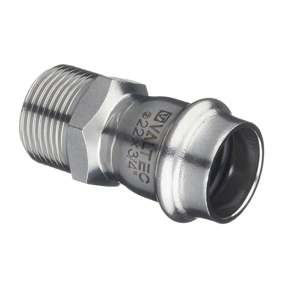 Муфта пресс-Н 22 мм х 3/4" нержавеющая сталь VALTEC