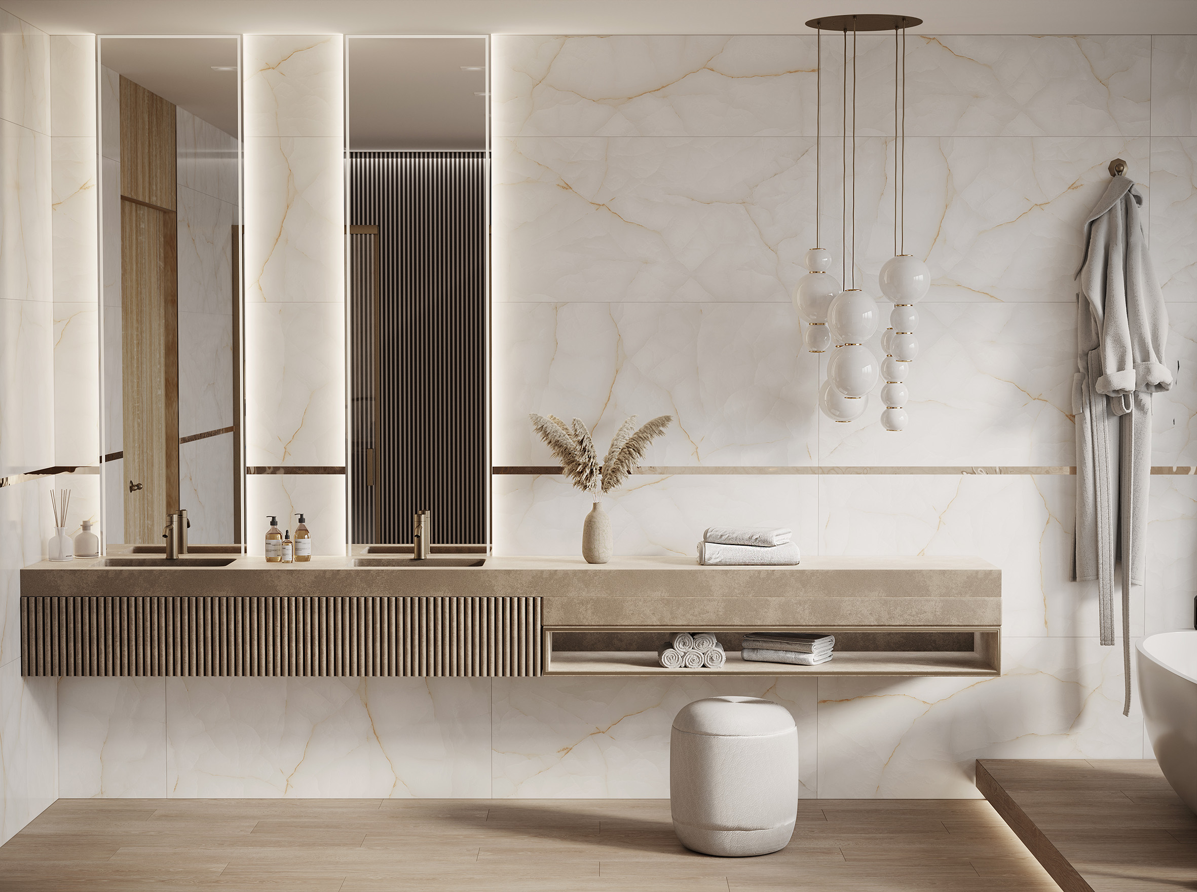 Onyx clowdy керамогранит полированный 60x120