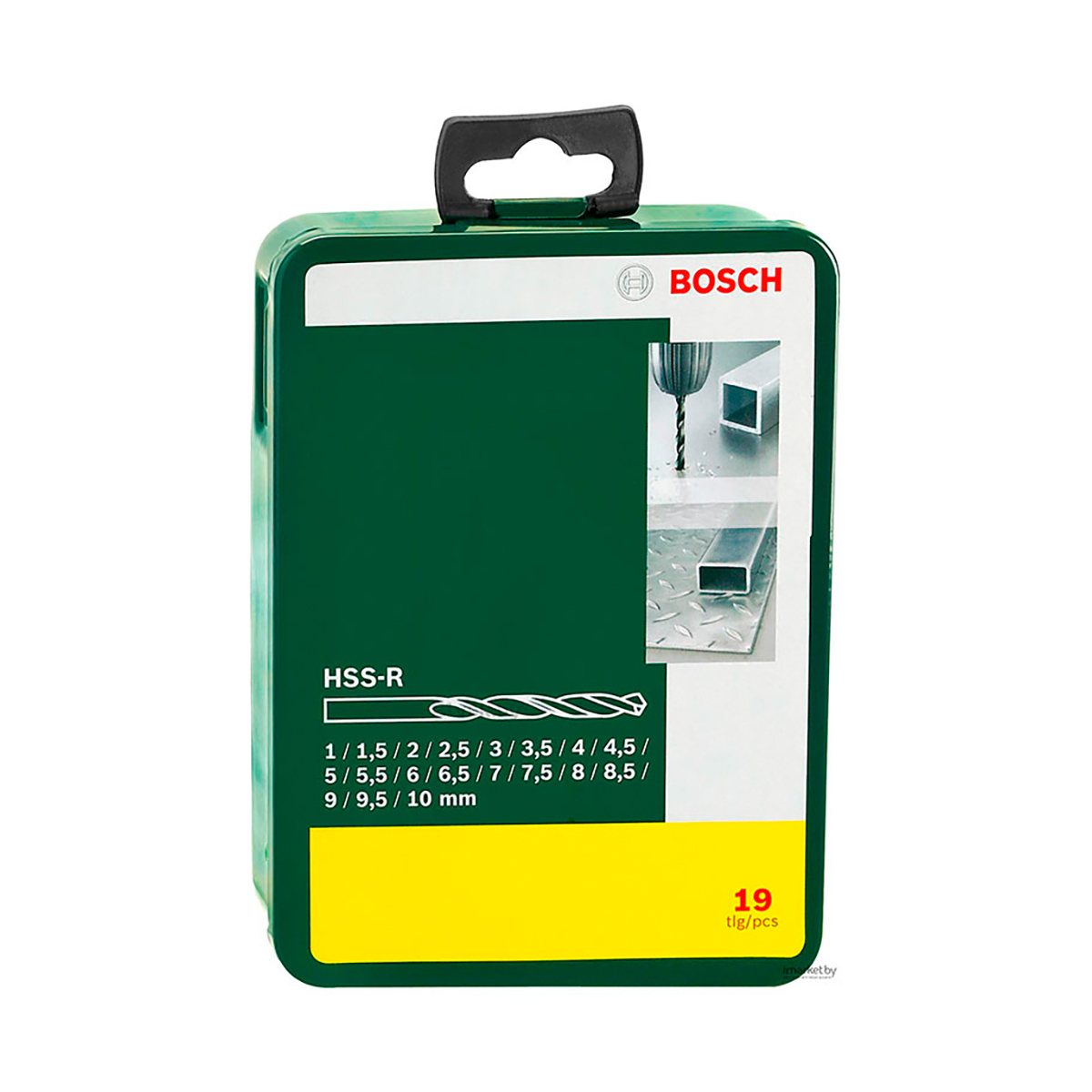 Сверла по металлу hss-r "promoline" 1-10 мм (набор 19 шт.) (1) "bosch" 2607019435