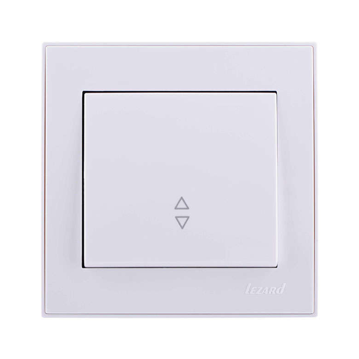 Выключатель "rain" 1 кл. проходной, белый (1/10/120) "lezard" 703-0202-105