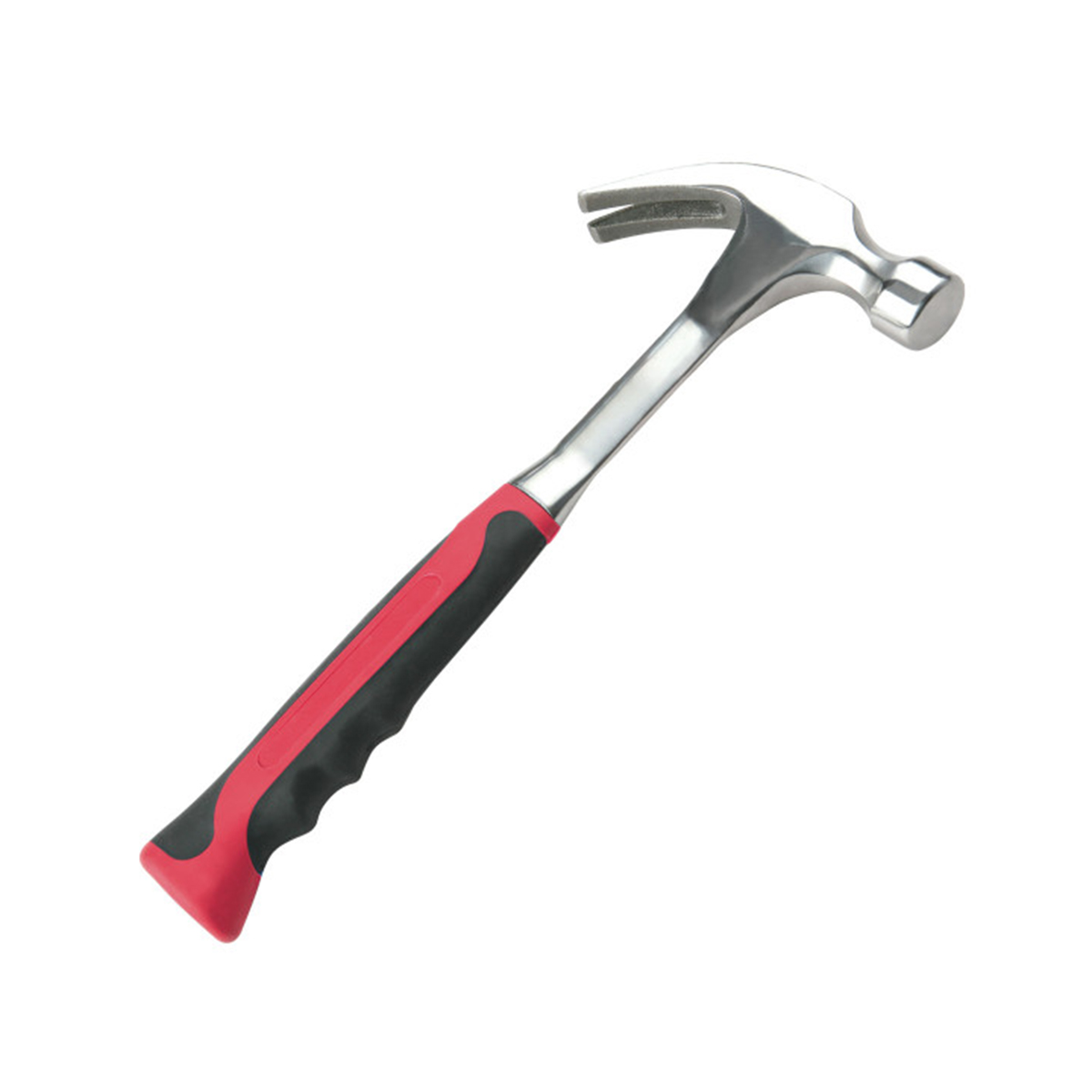 Молоток-гвоздодер кованый 600 г двухкомп. рукоятка (1/6/24) "beorol"