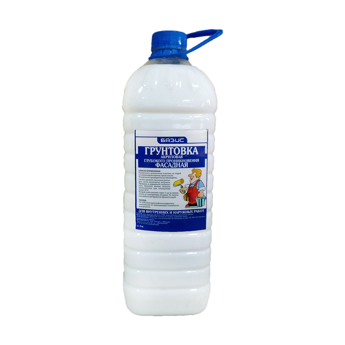 Грунтовка глубокого проник. фасадная  3 кг (1) "базис" b3-002