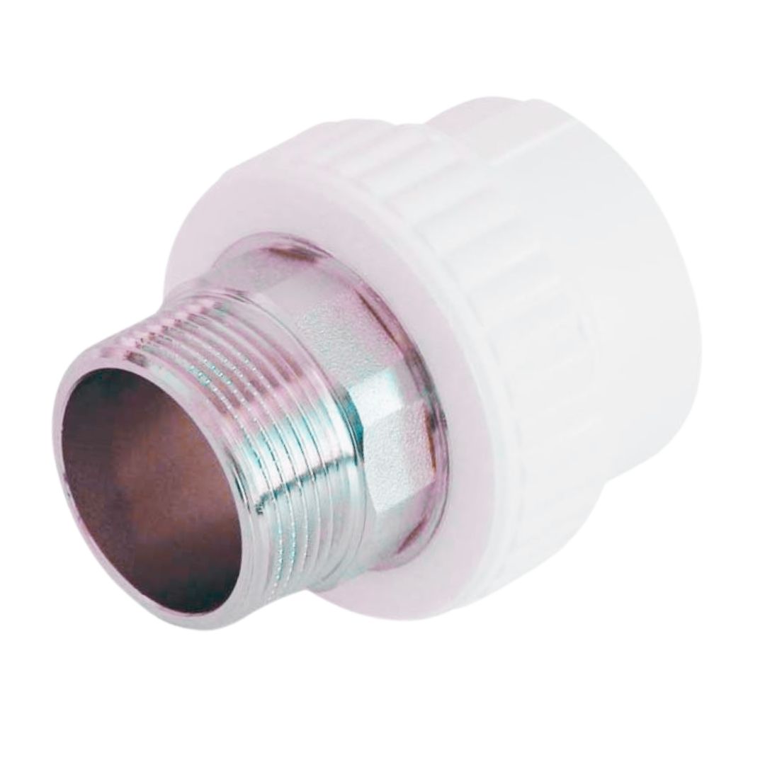 Муфта комбинированная KALDE 32 х 1" НР под ключ PP белая