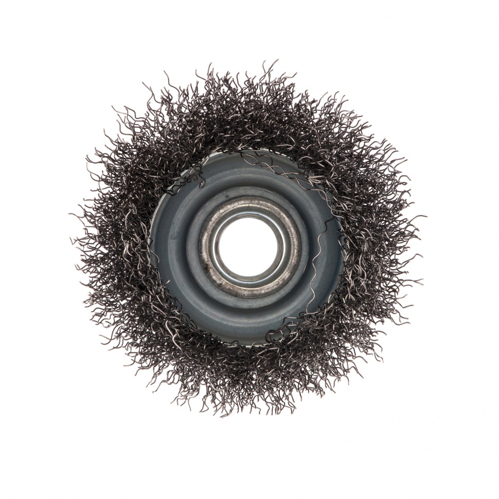 Щетка для УШМ, 65 мм, М14, "чашка", витая проволока 0.3 мм Сибртех (746037)