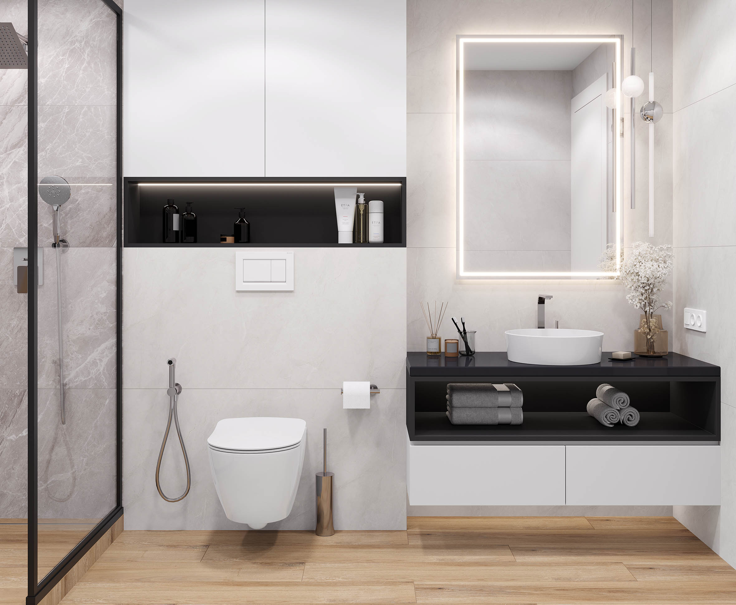 Horison blanco керамогранит светло-серый матовый карвинг 60x60