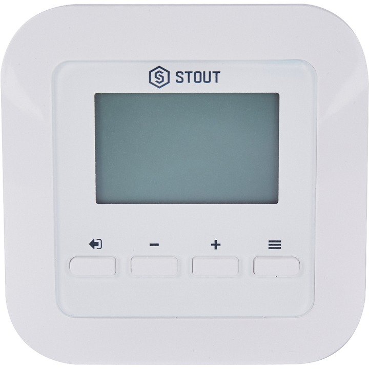 Термостат комнатный проводной STOUT R-9s белый STE-0101-009005