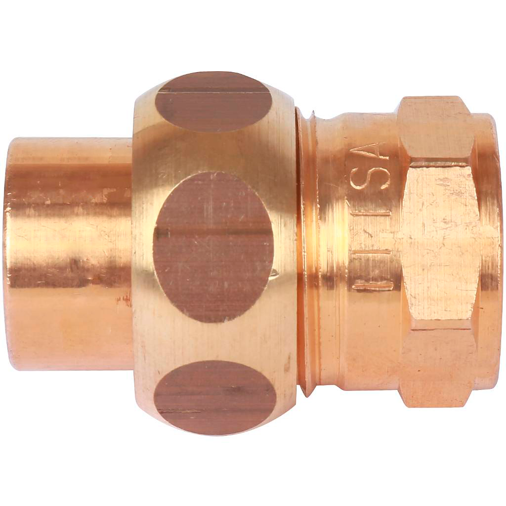 Американка (сгон) 15x3/4" ВР с плоской прокладкой под пайку SANHA 143301534