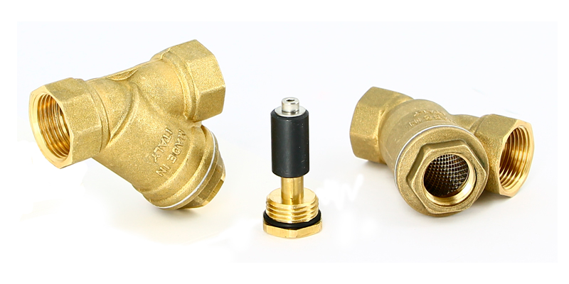 Фильтр косой В с магнитом UNI-FITT латунь 1" для грубой очистки воды 1000 мкм