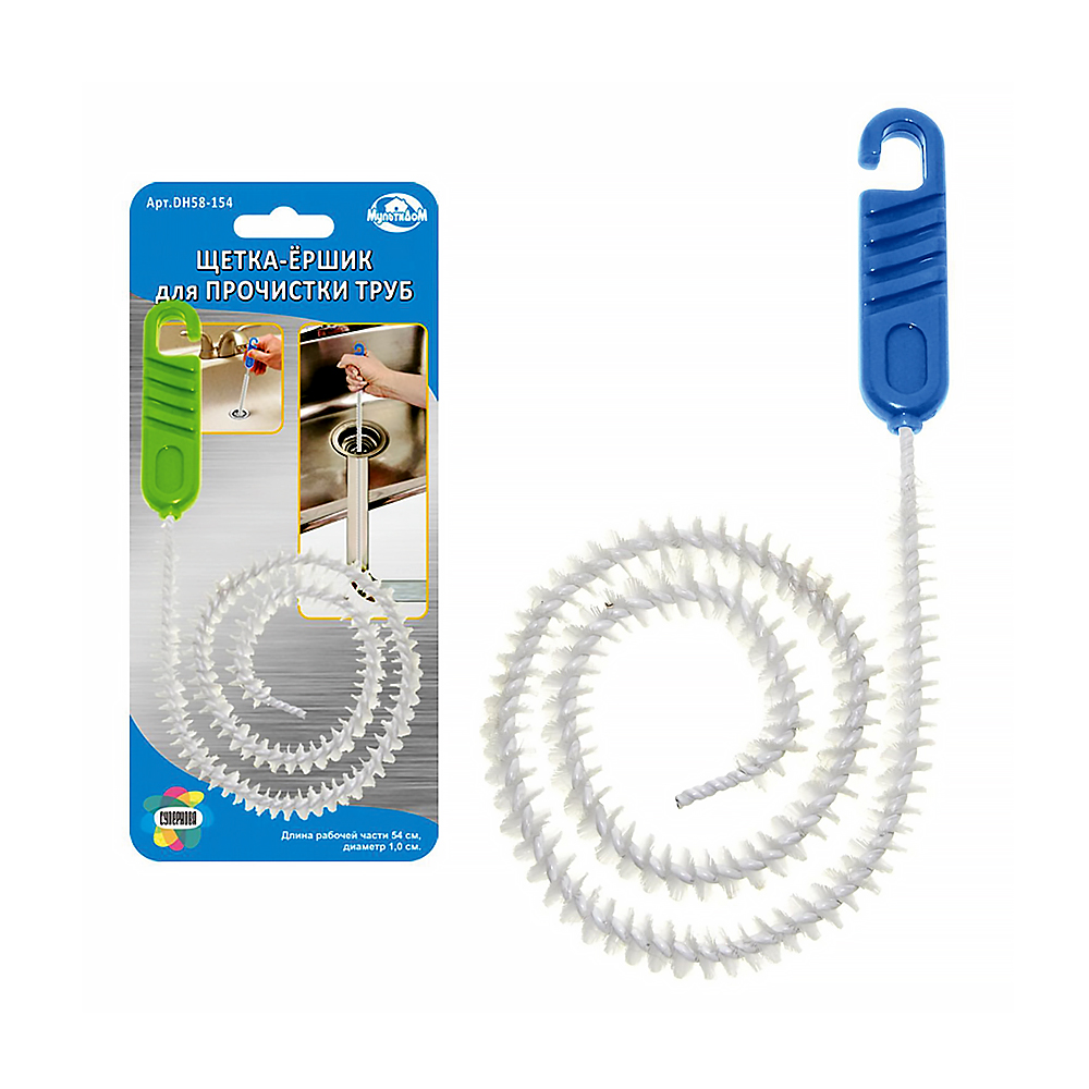 Щетка-ерш для прочистки труб 54 см (12/144) "мультидом"  dh58-154