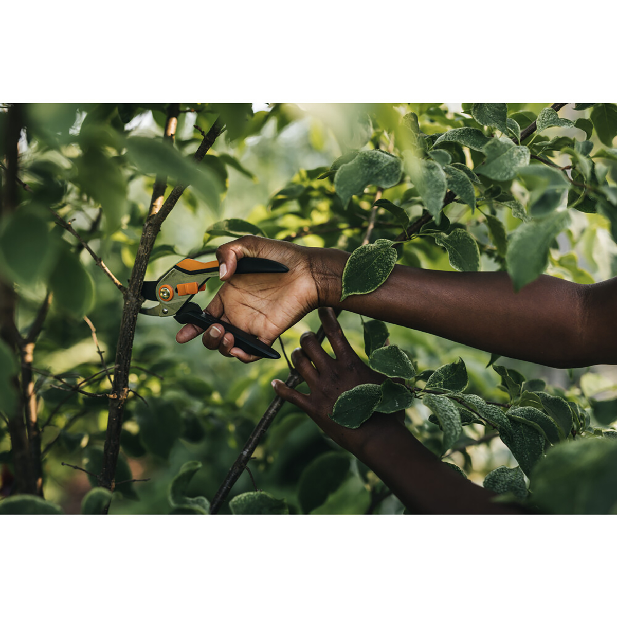 Секатор плоскостной металлический "solid"  p331 (1/4/16) "fiskars" 1057163