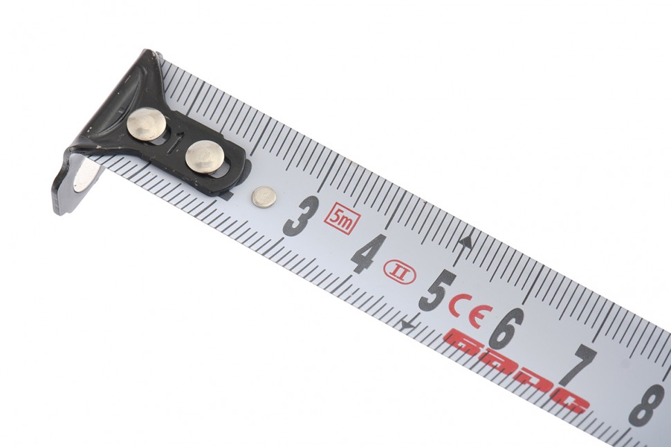 Рулетка Вектор 5 м х 19 мм, утолщенное полотно, магнитный зацеп, обрезиненный корпус Барс (32541)