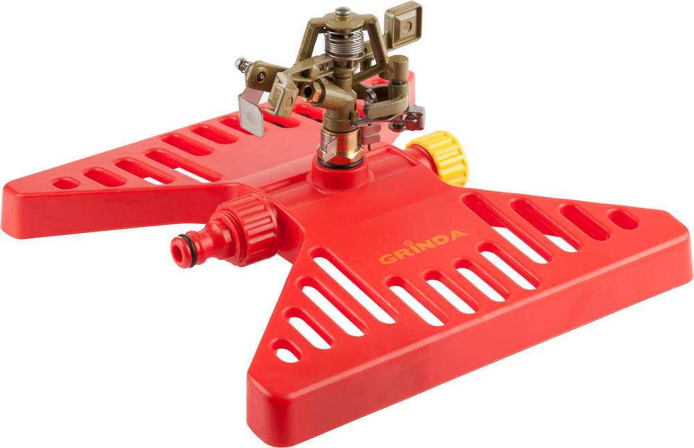 GRINDA 350 м2 полив, на подставке ″Бабочка″, распылитель импульсный, латунный