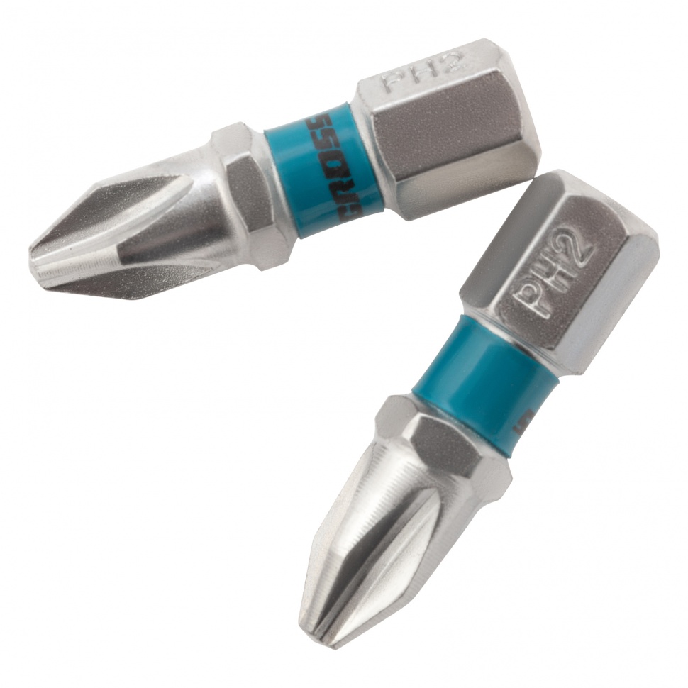 Набор бит РН2 х 25, сталь S2, 2 шт. Gross (11351)