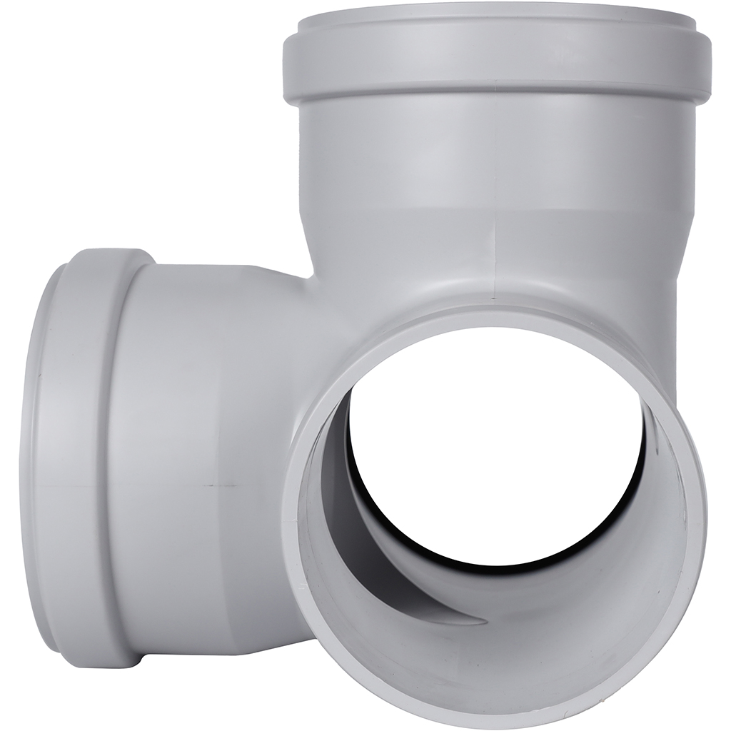 Крестовина 87,5° двухплоскостная канализационная бесшумная D = 110 х 110 х 110 мм STOUT