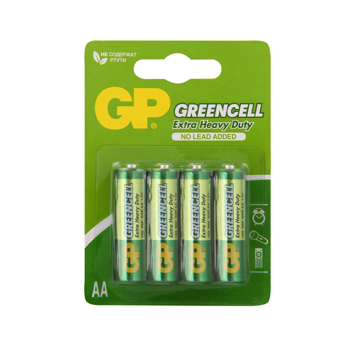 Батарейка gp greencell 15g-2cr4  тип аа (4 шт. в блистере) (18/72)