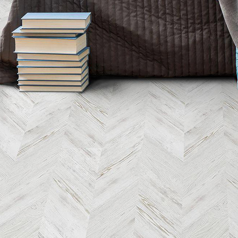 Пробковый пол Corkstyle Chevron White (click) 10 мм