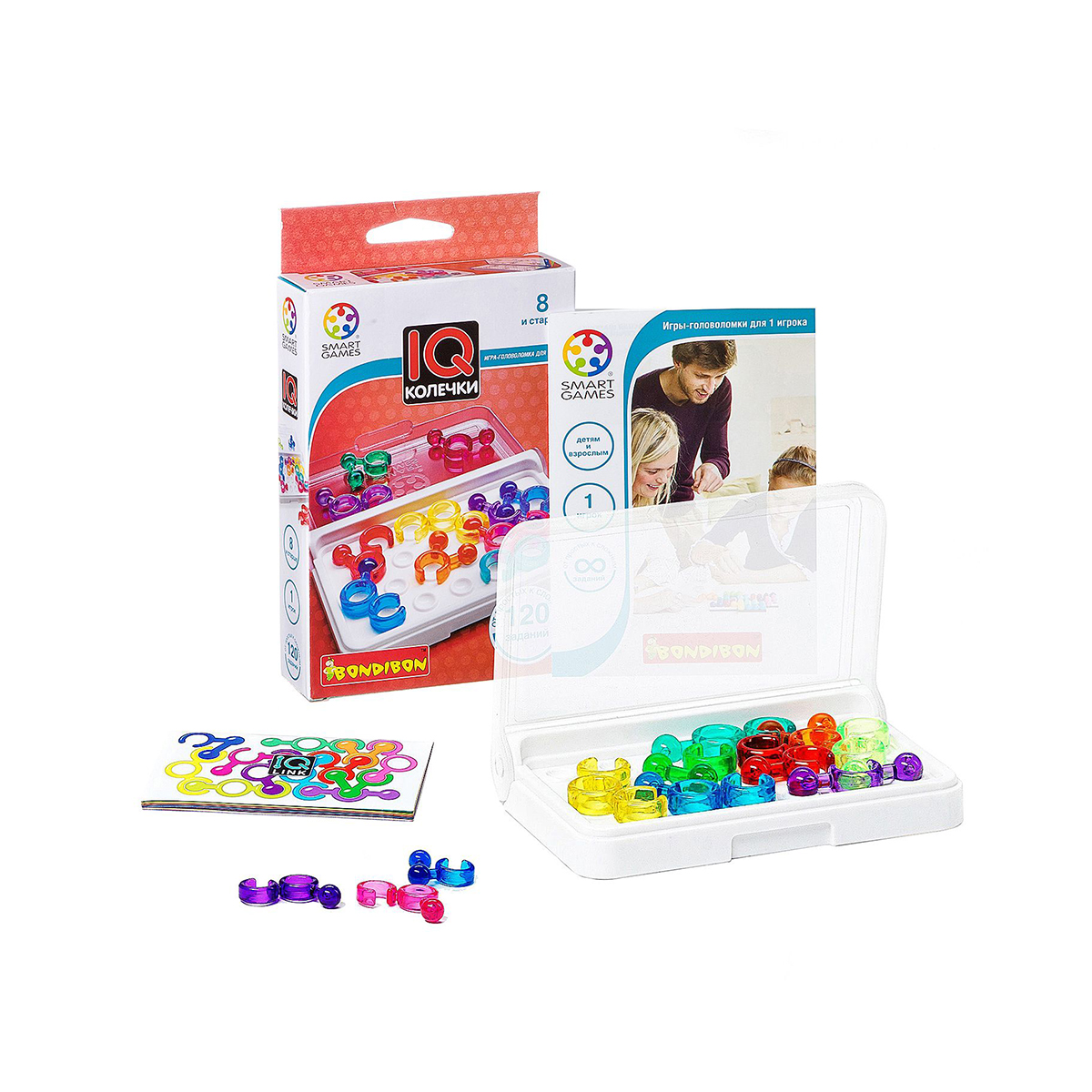 Игра логическая "iq-колечки" "bondibon" вв0949