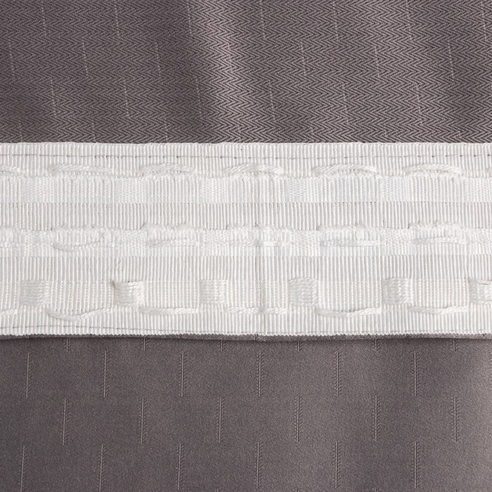 Штора "штрихи" 145*265 см на ленте, серый (1/14) "этель" 5800385