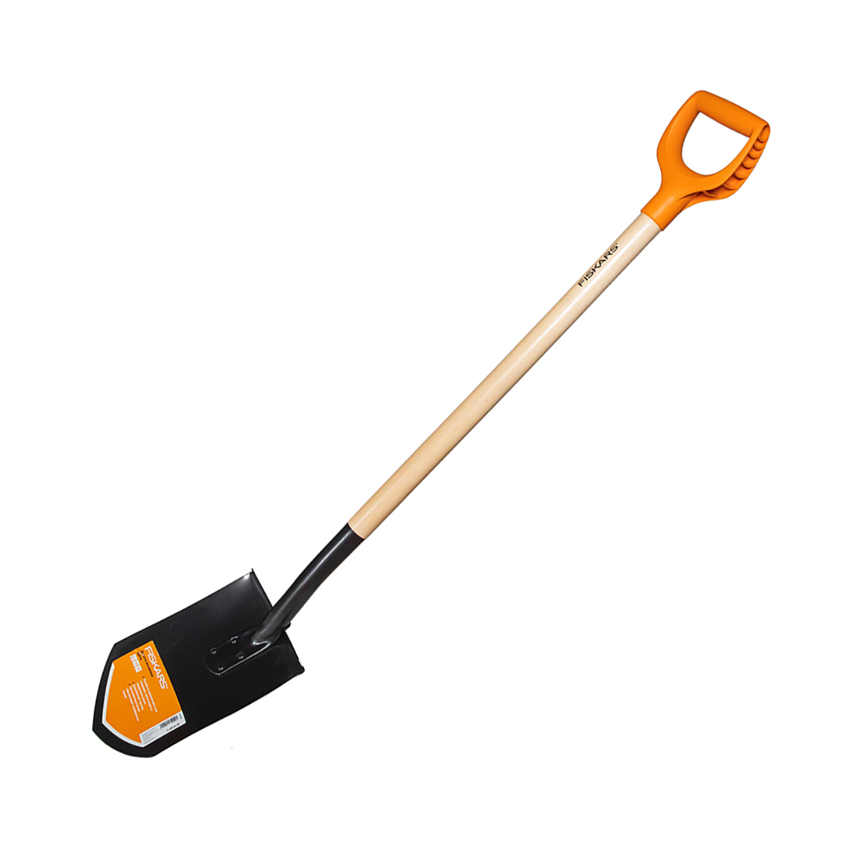 Лопата штыковая "дача" с черенком и ручкой (1/4) "fiskars" 1060033