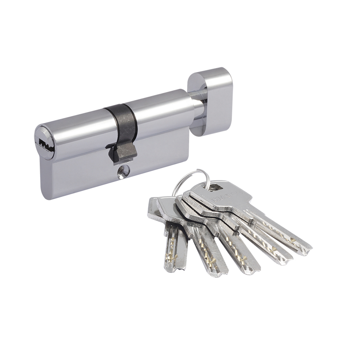 Цилиндров. механизм есо-std z лпв-70 (35-35) (ключ/вертушка) хром (1/10/80) "нора-м"