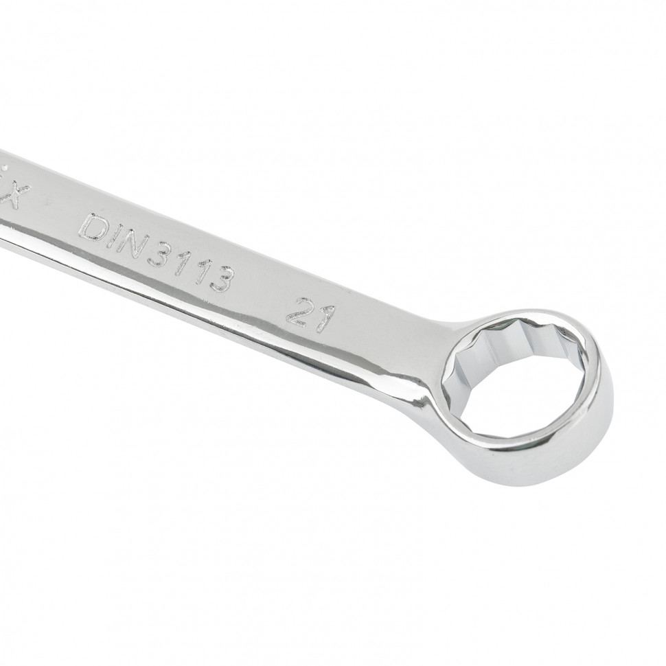 Ключ комбинированный, 21 мм, CrV, полированный хром Matrix (15165)