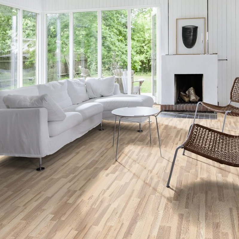 Паркетная доска Upofloor Ясень Кантри белый матовый трехполосный Ash Country Marble Matt 3S