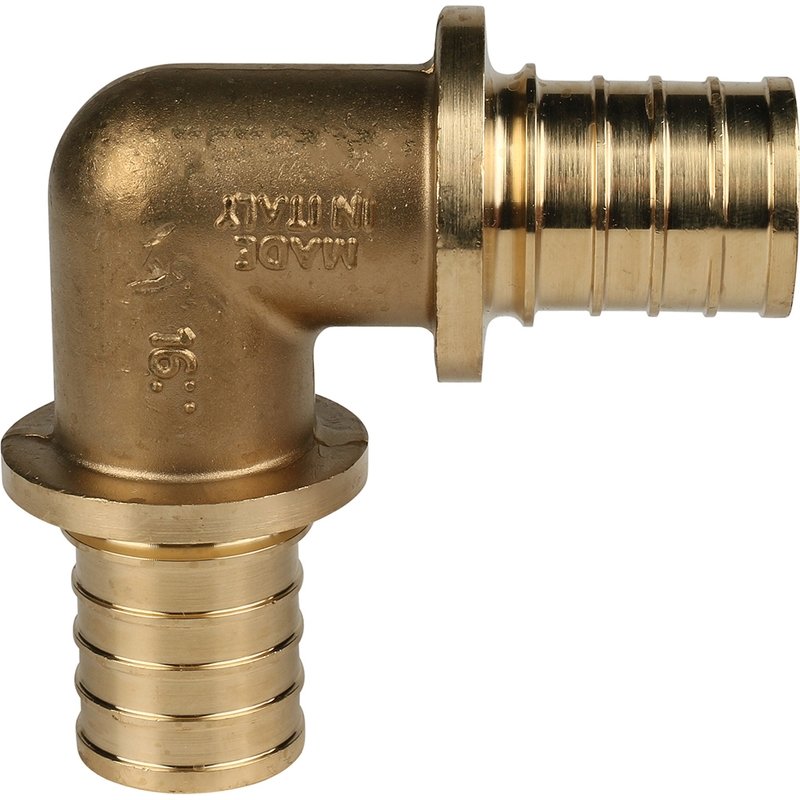 Угольник 90° 16 мм аксиальный для труб PE-X STOUT