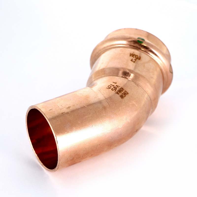 Угол-вставка 45° пресс медный Profipress VIEGA 42