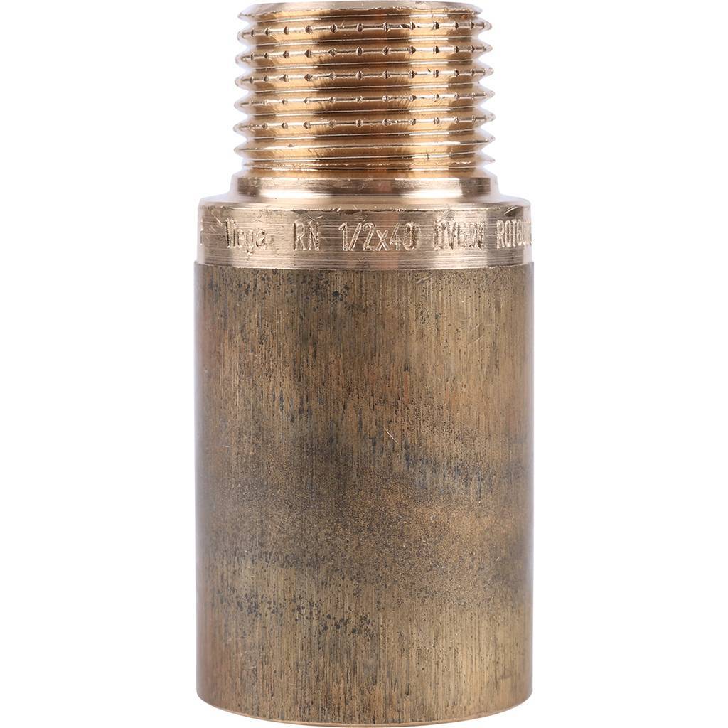 Удлинитель резьбовой 1/2" x 40 мм ВН бронза VIEGA (355005)