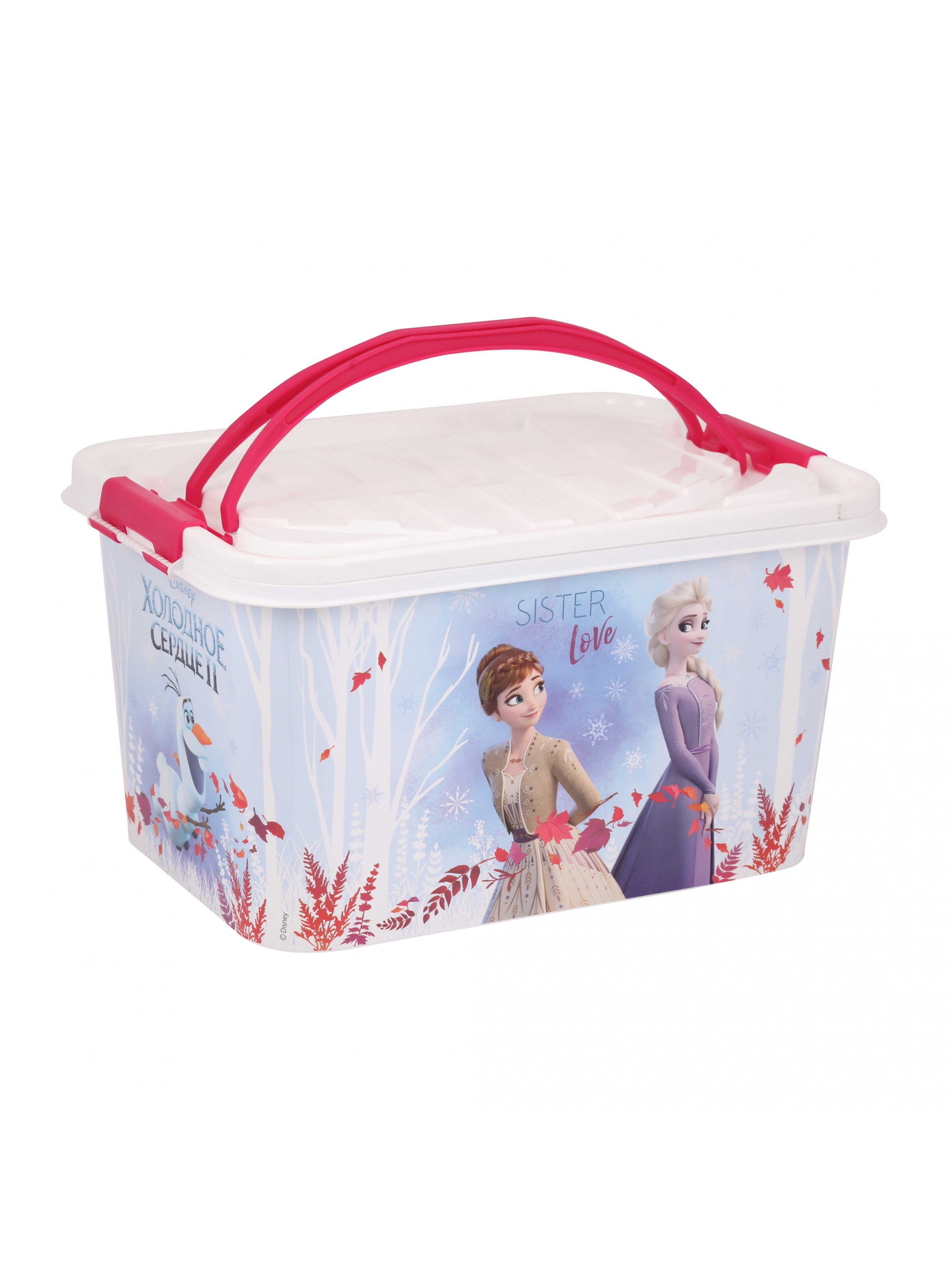 Контейнер "холодное сердце 2" 15 л прямоуг. с крышкой (1/9) "альтернатива"  м7782