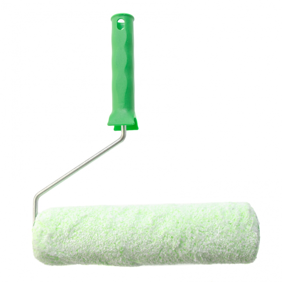 Валик "Работы с древесиной", 250 мм, ворс 12 мм, D - 48 мм, D ручки - 6 мм, микроволокно Сибртех (80247)