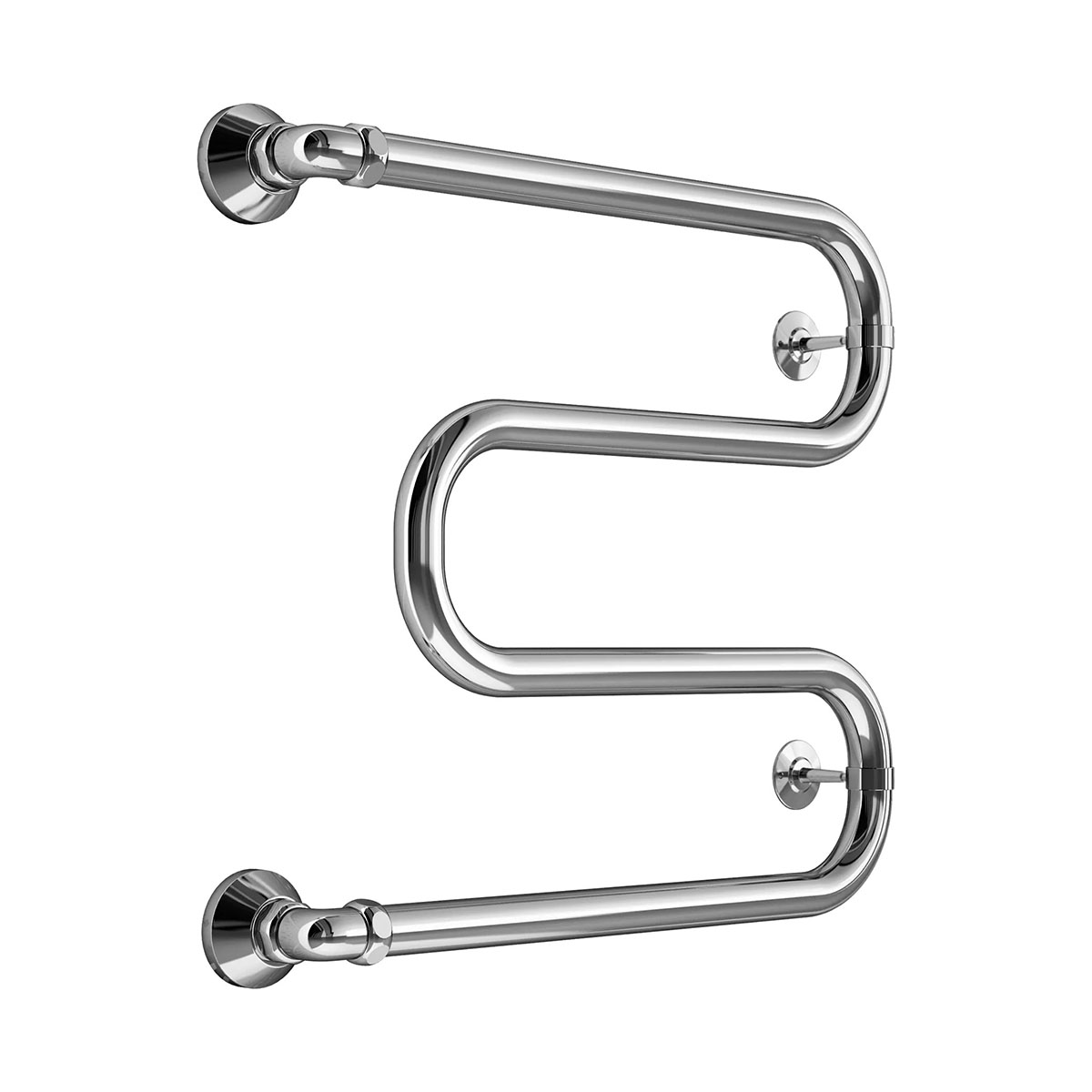 Полотенцесушитель водяной вид 37 м-образный 500*500 (хром) (1) "маргроид"